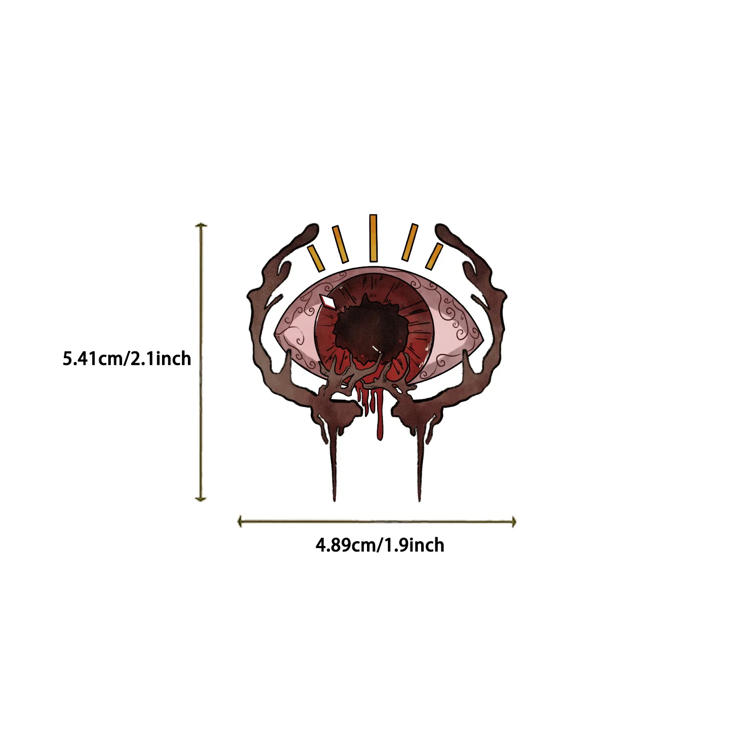 Set di adesivi impermeabili da strega gotica da 50 pezzi per riviste, scrapbooking, artigianato fai da te, laptop, custodie per telefoni