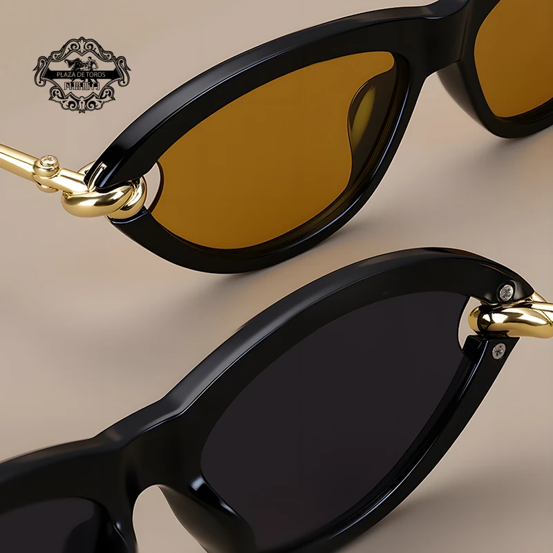 Fashion Lux Tortoise Shell Cat-Eye Sunglasses Amazon.com: Dollger 2PCS Retro Cat Eye Sunglasses for Women  main image 4