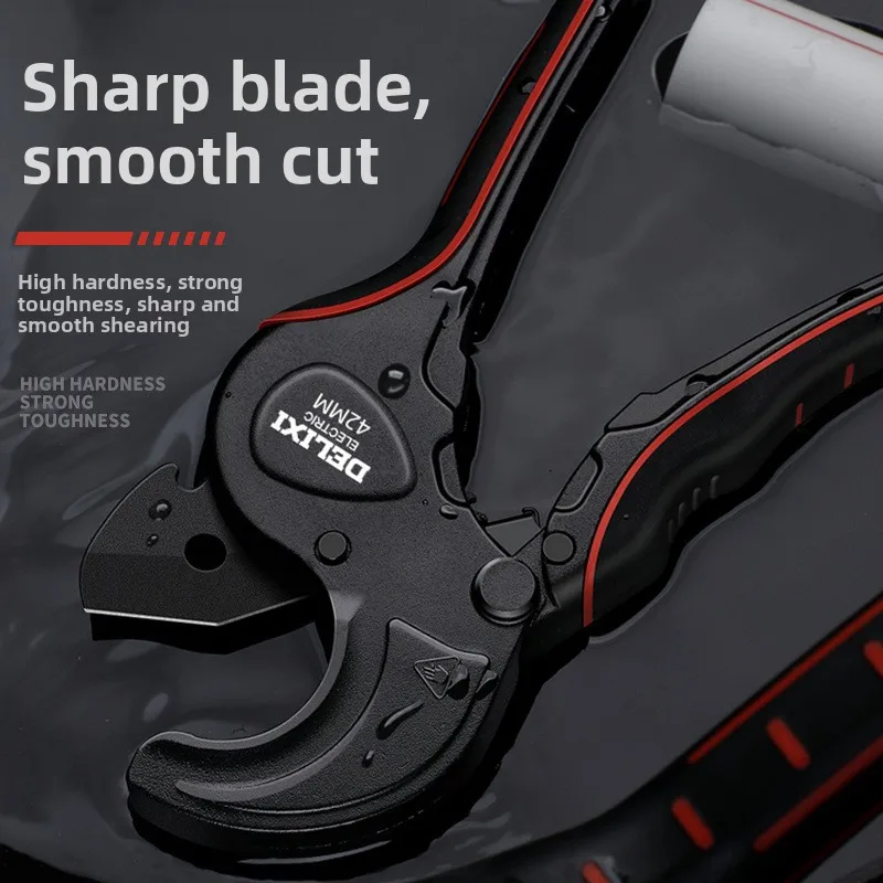 Tube Cutter PVC Pipe Cutter PPR PE Ratchet Scissors Hot Melt Plastic Pipe Cutting