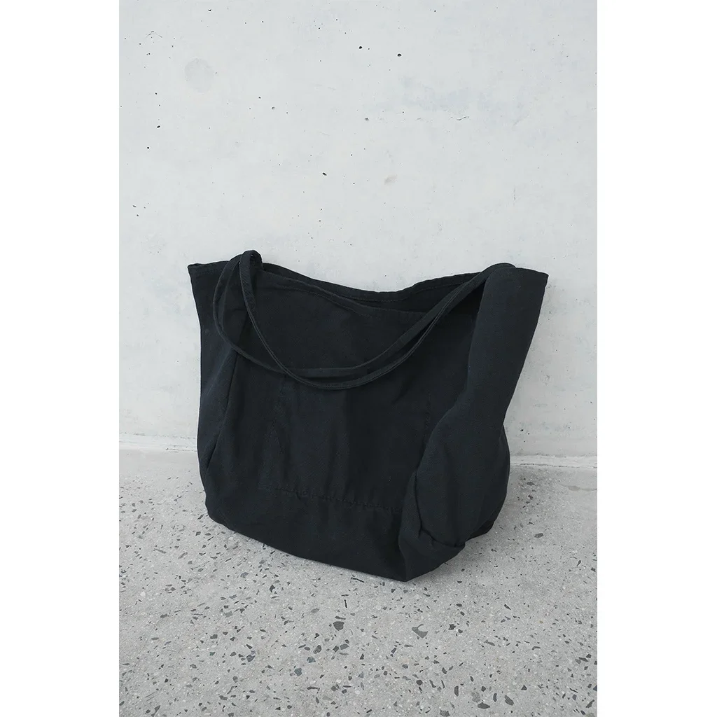 UMI MAO Yamamoto Dark Niche Design Borsa a tracolla aperta spessa di grande capacità Borsa per la spesa Borsa di tela Uomo Donna Femme Y2K