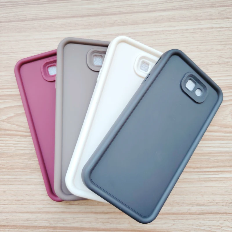 Capa de TPU fosca de cor sólida para Samsung Galaxy J7 Prime, capa protetora para Samsung On7 2016, capa traseira anti-queda e à prova de arranhões.