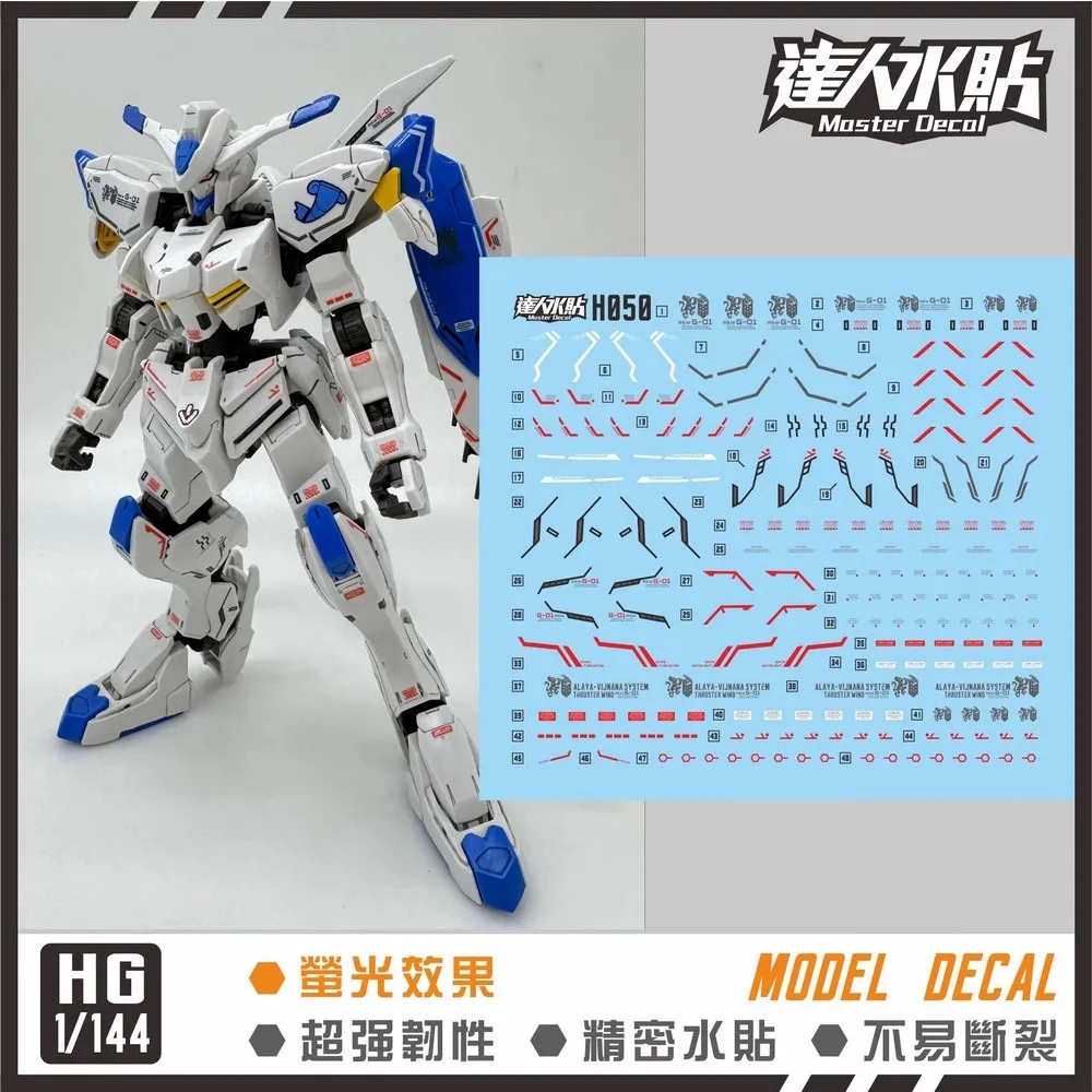 decalques-fluorescentes-master-decal-h050-para-hg-1-144-bael-asw-g-08-iron-blooded-orphans-gundam-adesivos-de-transferencia-por-Agua