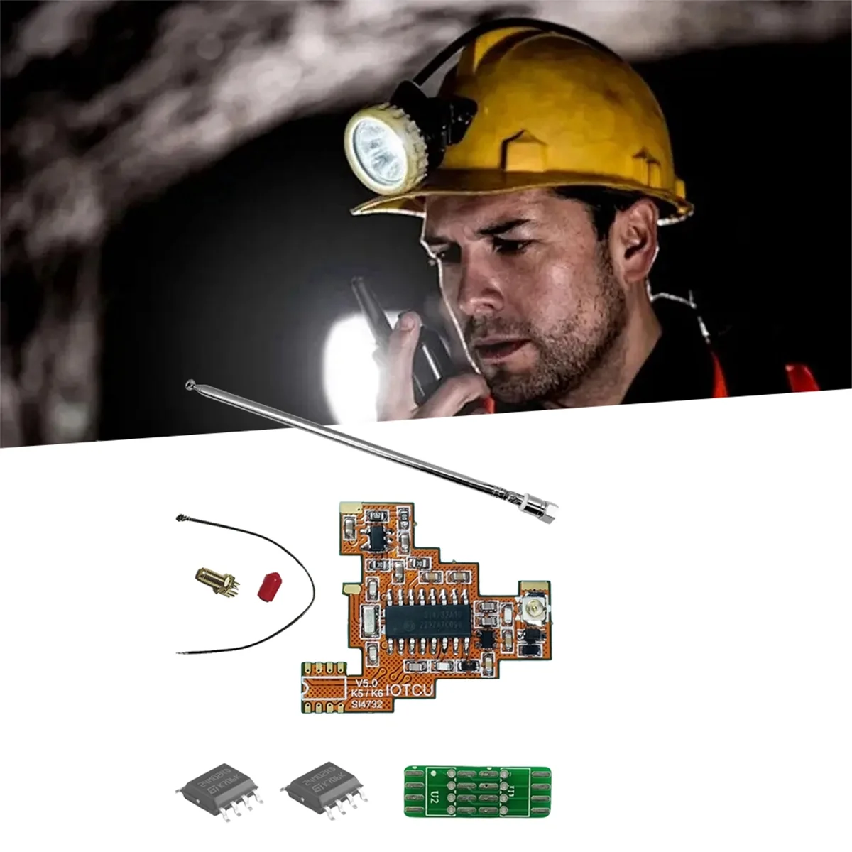 Módulo FPC SI4732 V5.0 + sistema múltiple de chip 2x2M para Quansheng UVK5 K6_Y80A