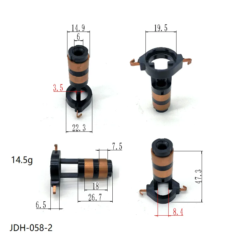 2 Pieces of 14.9*6*47.3*2 Rings Jdh-058-2 Are Suitable for Honda Fit. the Same Size Is Universal for the Generator Collector Ring of Honda City Vehicles. the Same Size Is Universal
