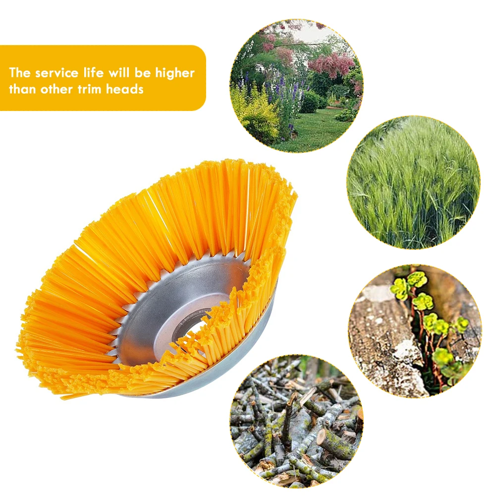 

200mm Nylon Weeding Brush Cutter Grass Trimmer Head for Lawn Mower Straw Rope Trimming Garden Cutting Tools