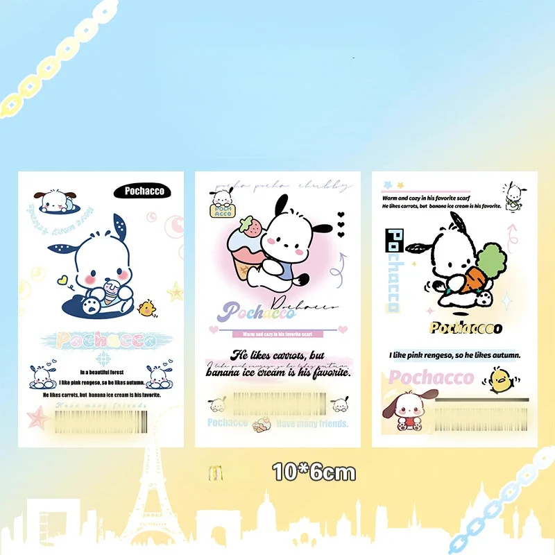 30 Pcs/Set Anime Stationery Stickers Kawaii Sanrio Sealing Stickers Hello Kitty Kuromi My Melody Stationerys Label Sticker Gift