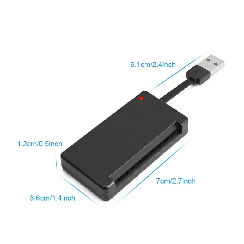 USB قارئ البطاقات الذكية الذاكرة IC ID بطاقة البنك EMV الإلكترونية DNIE SIM شبيه موصل محول لحساب الكمبيوتر