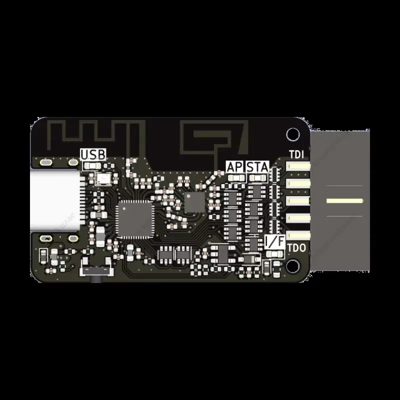 for CMSIS-DAP High Speed Wireless Debugger Emulator with Wifi6 5GHz Anti-Interference Second Gen Serial Port Module