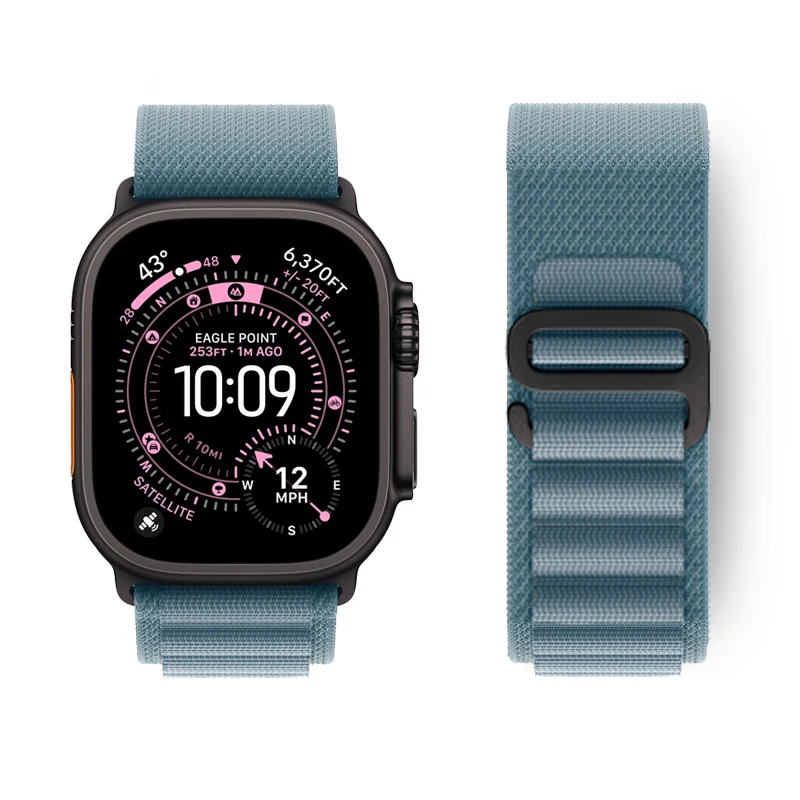 Alpine Loop für Apple Watch Armband Ultra 3 4 49mm Serie 10 9 SE3 46mm 42mm 40-44mm 45mm 41mm G-Haken Sportarmband Correas iWatch 11