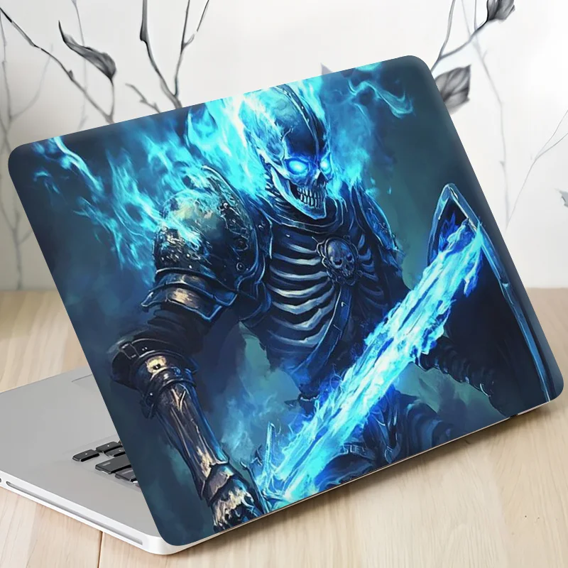 3-Pack with 1 Spare, Dreadnought Adhesive PVC Laptop Light Beige, Easy-to-Apply Sticker for 12 to 15.6 Laptops - Themed Design