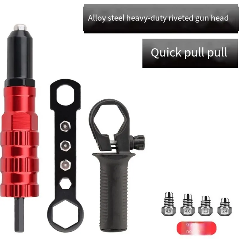 ABKY-Compact And Efficient Electric Rivet Gun Conversion Head Kit Adapter For Industrial Use