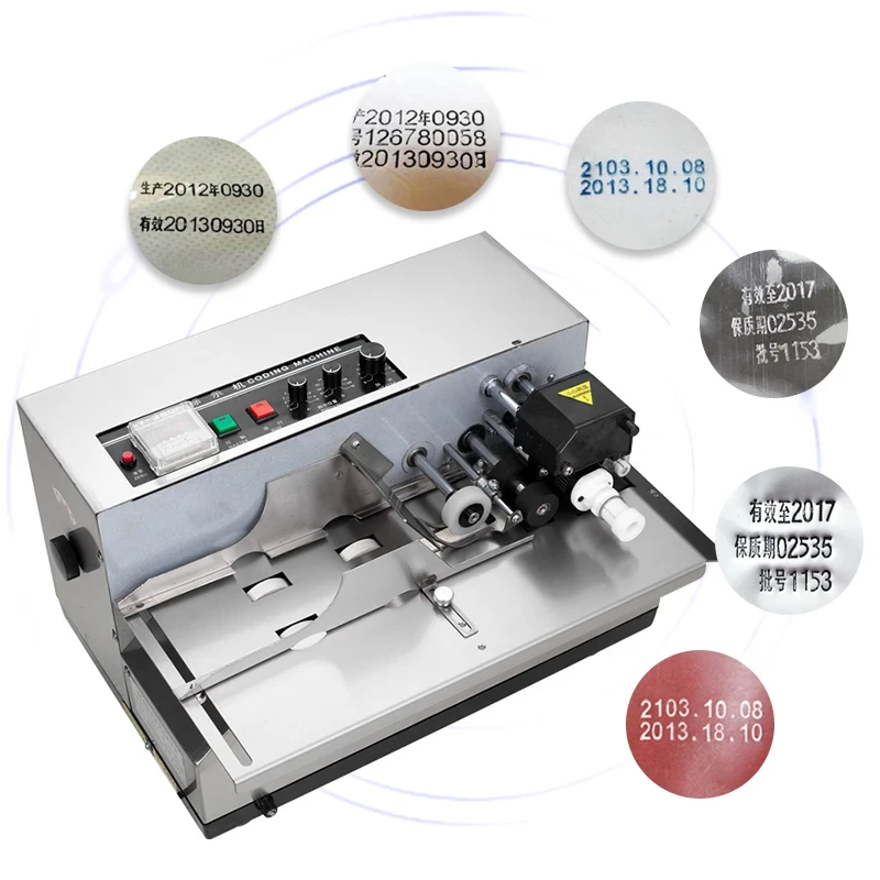 MY-380F codificatrice automatica con ruota inchiostro codificatrice automatica macchina per marcatura stampa data di produzione imballaggio alimentare