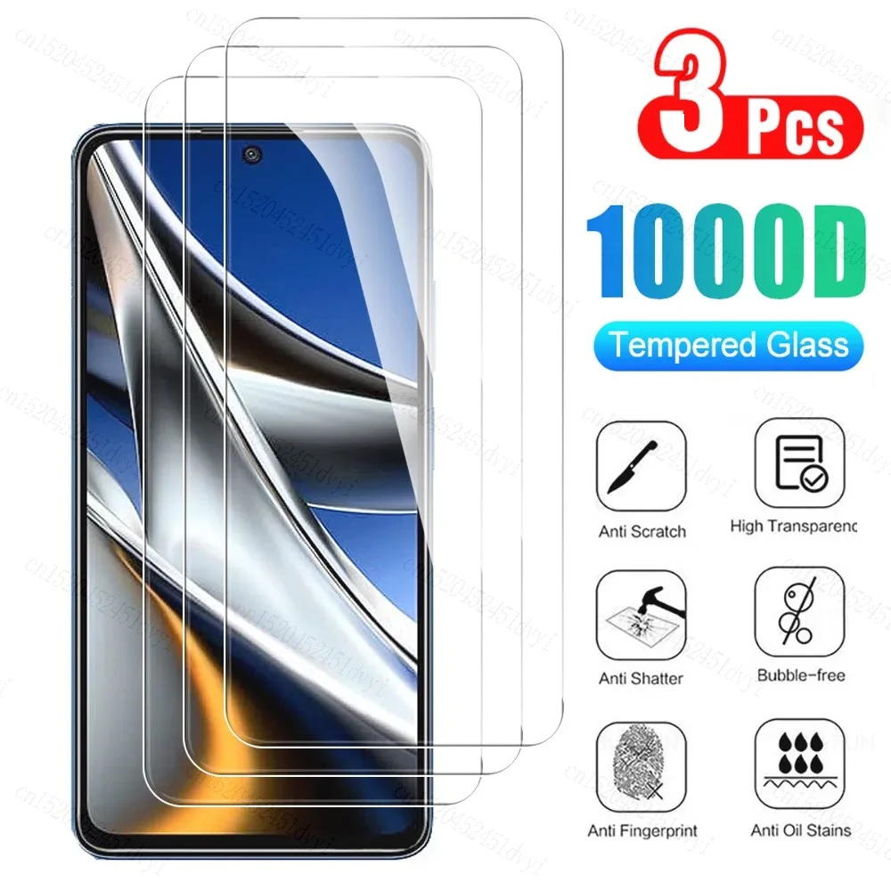 

3 шт., Защитное стекло для Xiaomi Poco X5 X4 X3 NFC F3 F4 GT M3 M4 M5 Pro C3 C40 C50 C51 C55