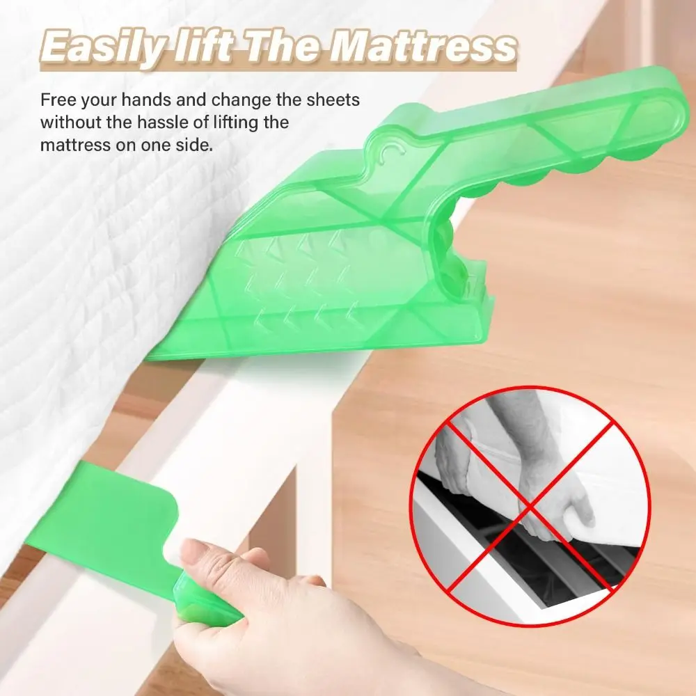 

Alleviating Back Pain Mattress Lifter Tool Tucking Sheets Lifting Holding The Mattress 2in1 Wedge Bed Maker Tool