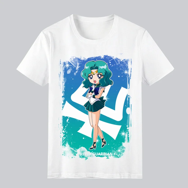 2026 New Arrival Sailor Moon T-Shirt, Summer Short Sleeve Tee for Men Women, Loose Fit Cartoon Anime Tops