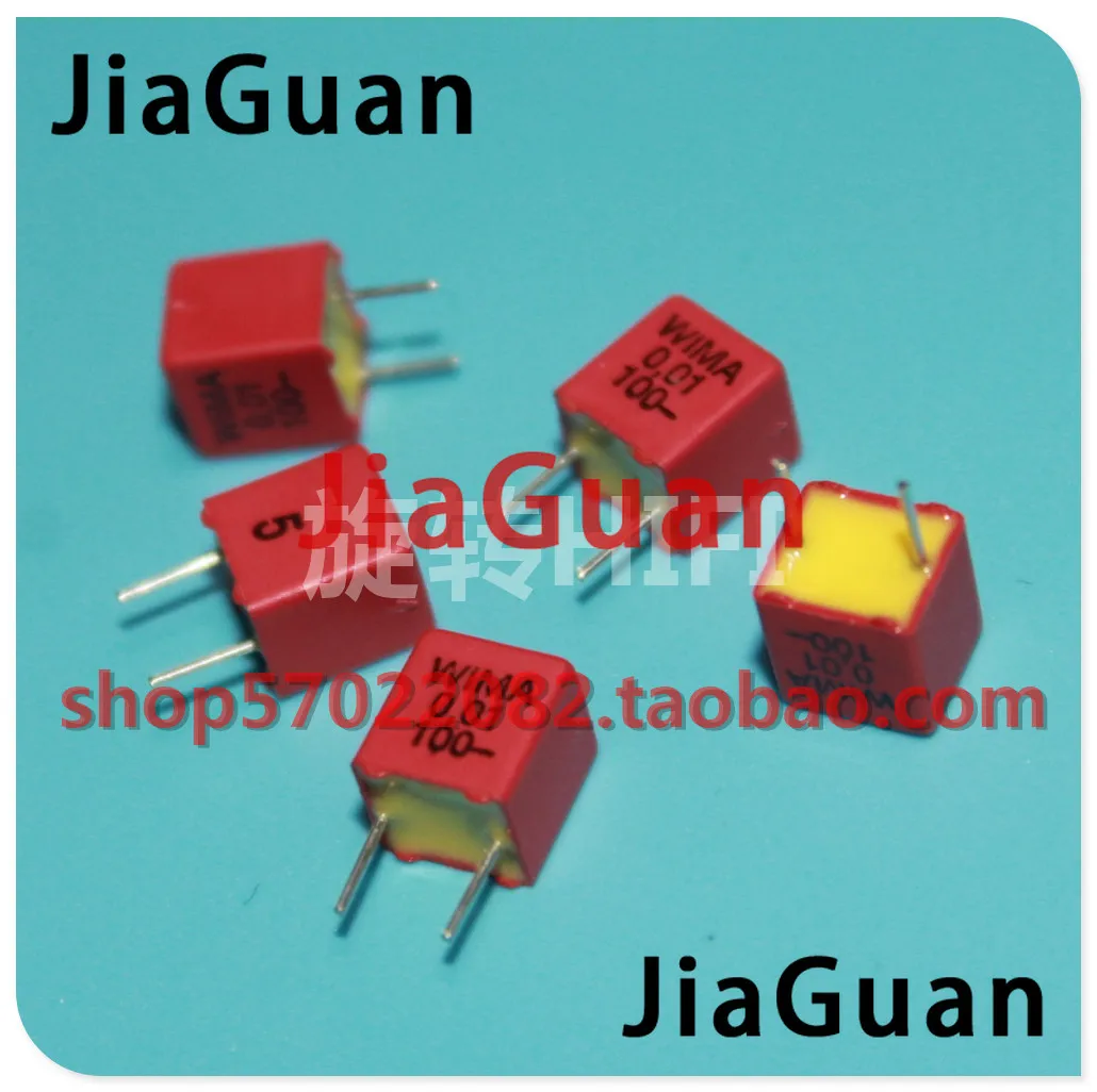 10PCS NEW RED WIMA FKP2 0.01UF 100V PCM5 Audio 100V0.01UF hot sale FKP-2 10NF 103/100V p5mm 10nF/100V