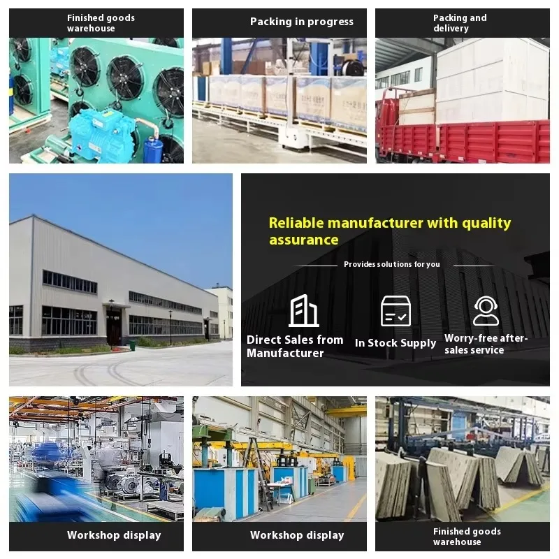 Aangepaste kleine commerciële koude kameropslagapparatuur 10/20 vierkante meter met grote container vriezer vers houden compleet