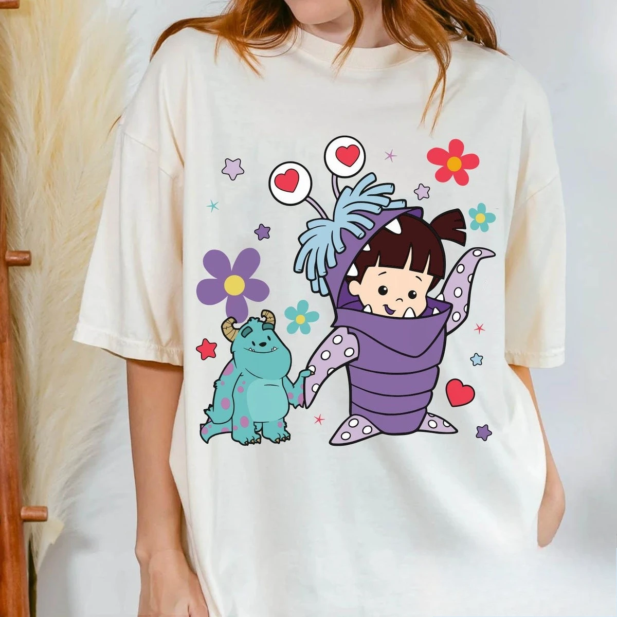 Camisetas de Disney Monster Company Boo y Sulley, camisetas para fiestas de Disney, camisetas con personajes de Disney, camisetas de Disney