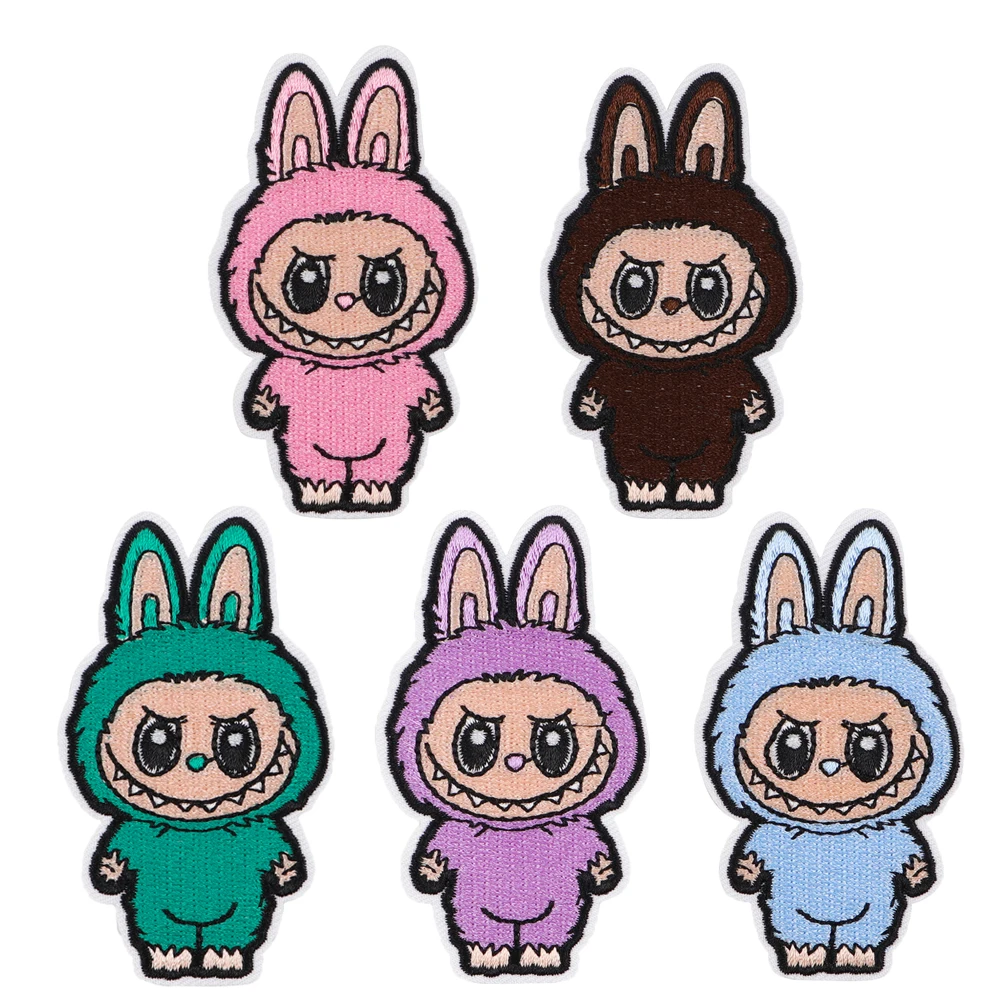 

Cartoon Manga Embroidered Magic Patch For Clothing T-shirt Bag Cute Patches On Clothes DIY Badges On Backpack