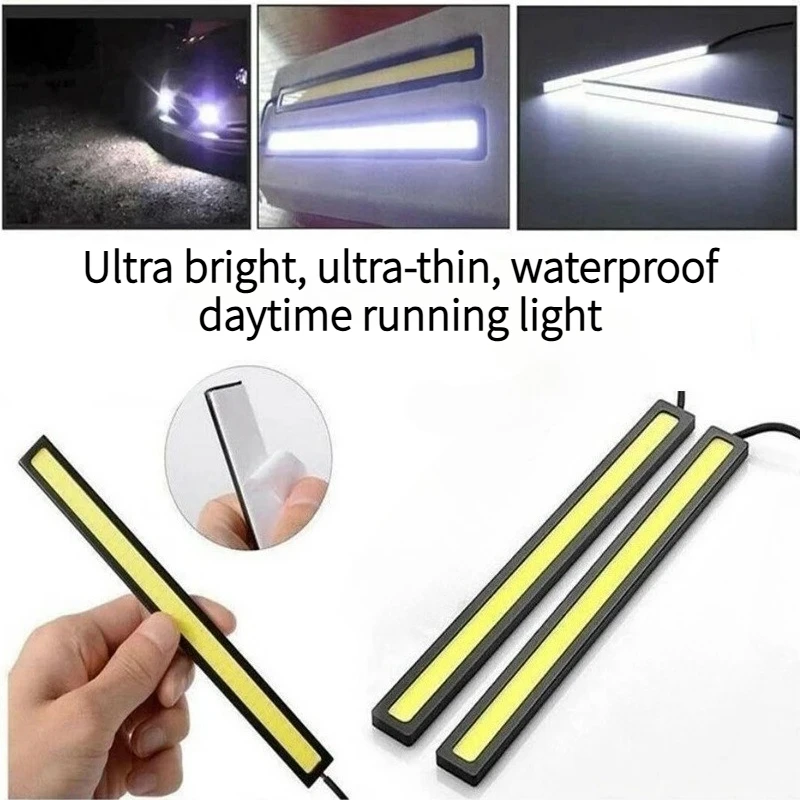 Motorcycle modification COB daytime running light car accessories, ultra-thin waterproof super bright universal light strip