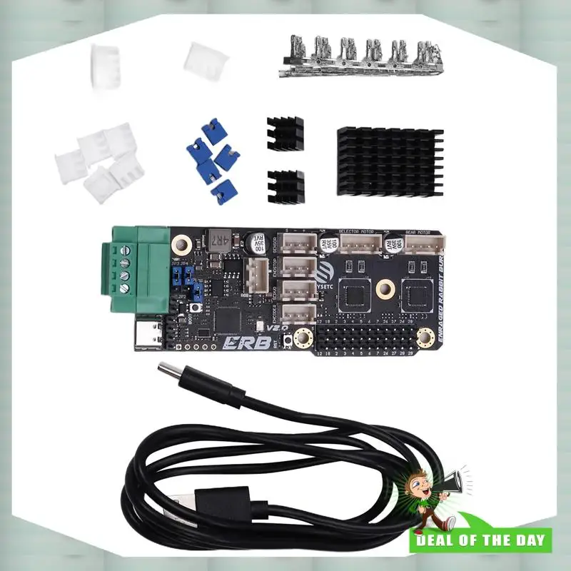 

24-часовая доставка FYSETC ERB V2.0, материнская плата, встроенные драйверы Tmc2209 с интерфейсом CANBUS для Voron ERCF V2.0 Enraged C