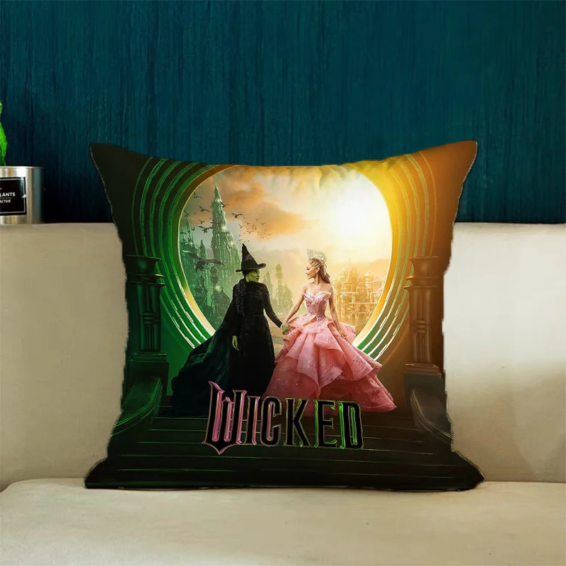 W-Wicked Bed Pillowcases Pillowcases for Pillows 45x45 Cushions Covers Pillow Covers Decorative Luxury Cushion Cover Home Decor