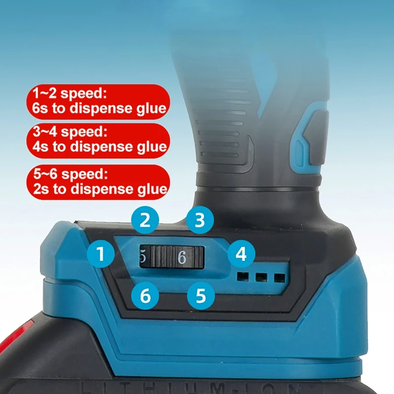 Electric Caulking Gun for Makita 18V Battery Cement Glass Adhesive Glue Seal Sealant Tool Wireless Glass Glue Gun image 4