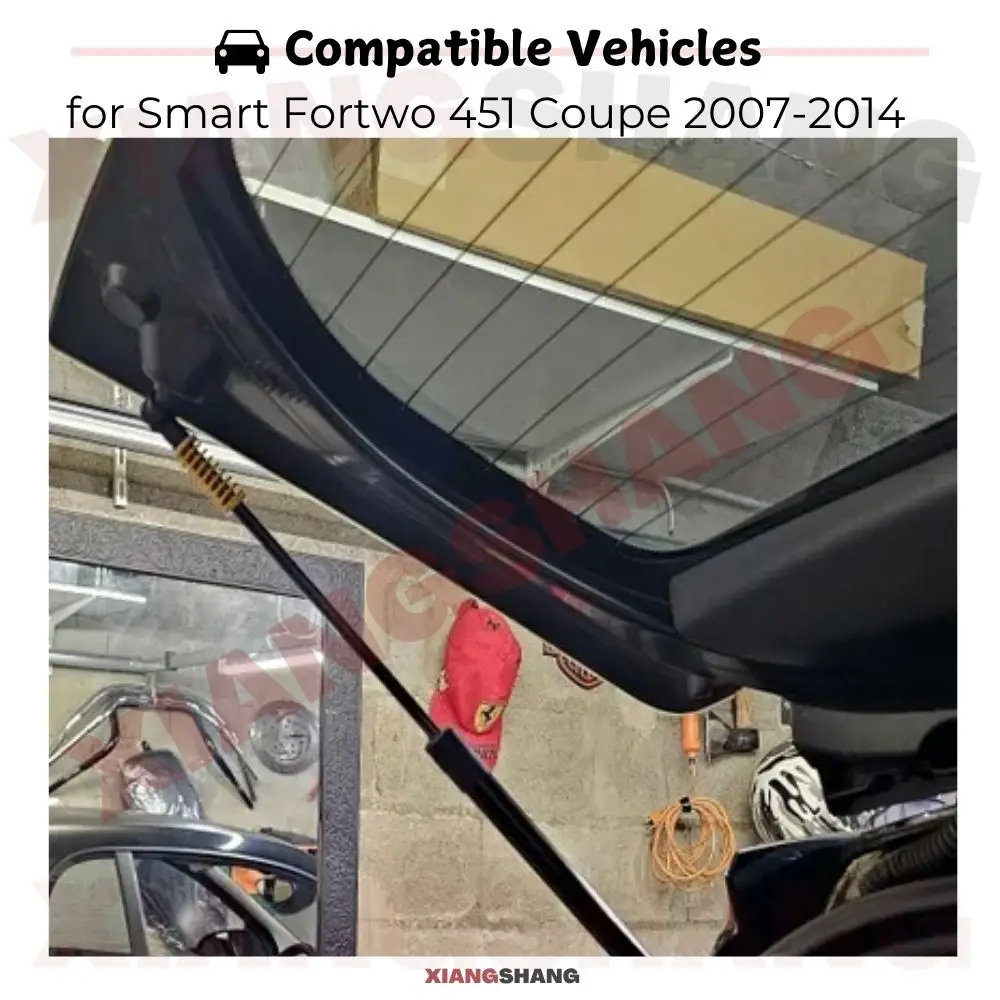 

Auto Pop-Up Trunk Struts for Smart Fortwo 451 Coupe 2007-2014 Rear Window Automatic Opening Gas Lift Supports with Springs Boot