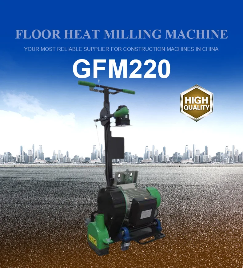 Max 25mm Cutting Depth Electric Motor  Floor Milling Machine Floor Heating Milling Machine