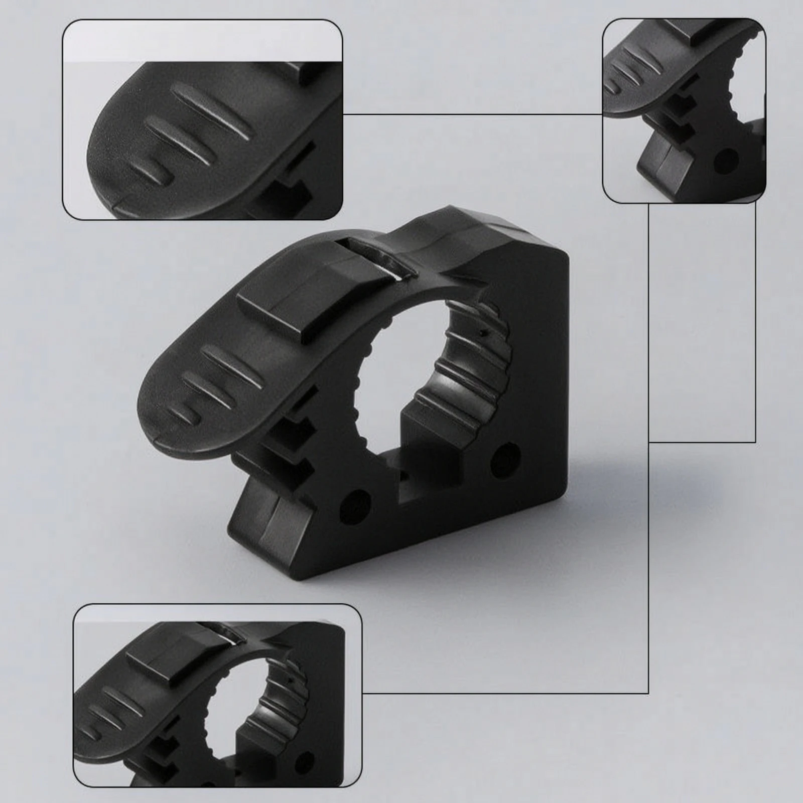 4 Pieces Quick Release Clamp Easy Install Rubber Clamp with Mounting Hardware Equipment Mount Heavy Duty for off Roaders