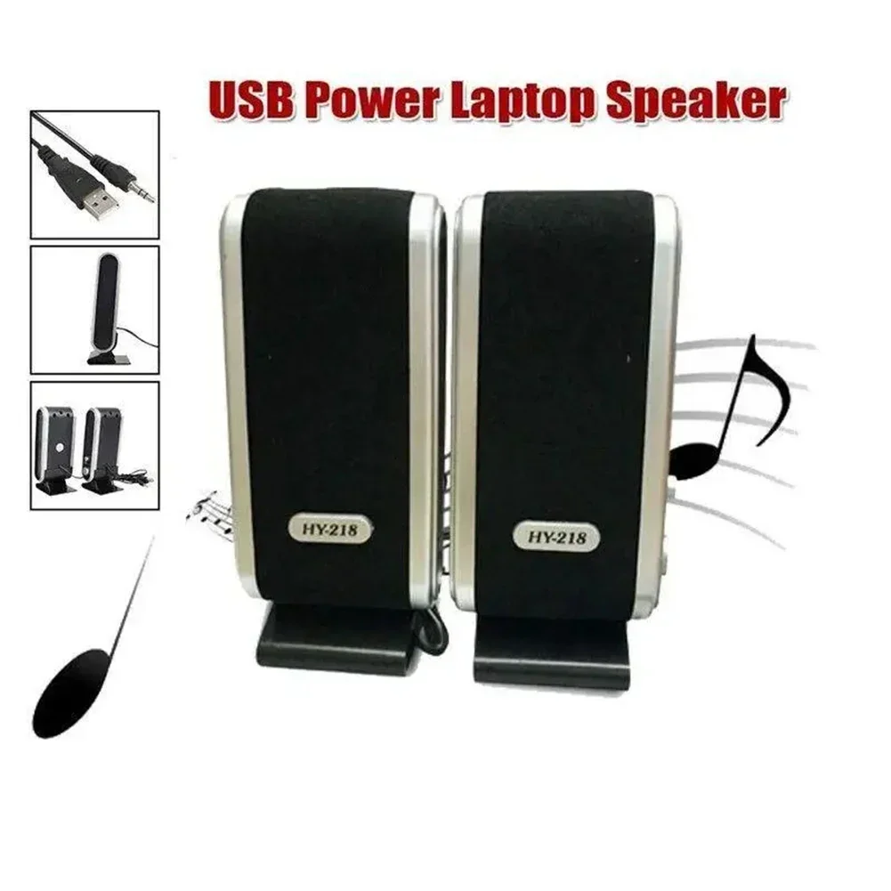 2Pcs USB Power Bluetooth Speakers Portable 3.5mm Mini Outdoor Sound Box With Ear Jack Sound Surround Loudspeaker For PC Computer image 5