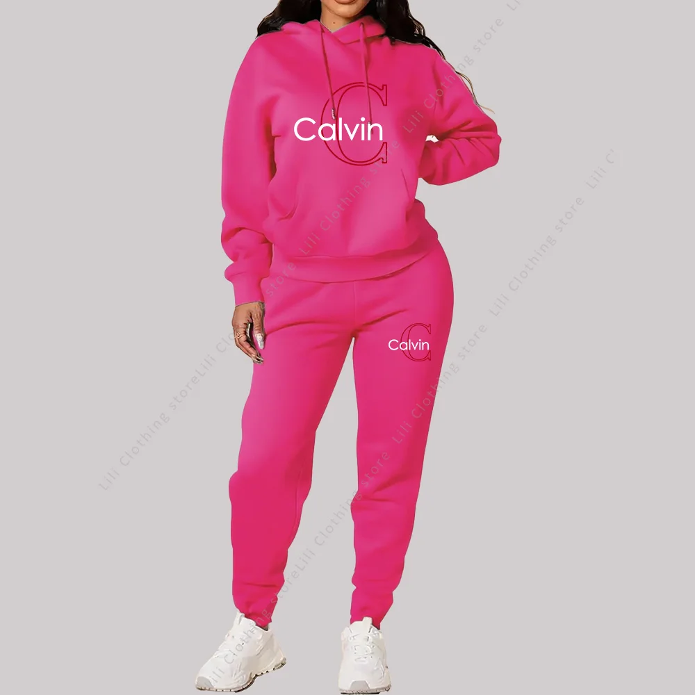 

2025 New Ladies Tracksuit Aesthetic Designer Clothes Trend Sportswear High quality Hoodies Sweatpants 2 piece Outfits Women Sets