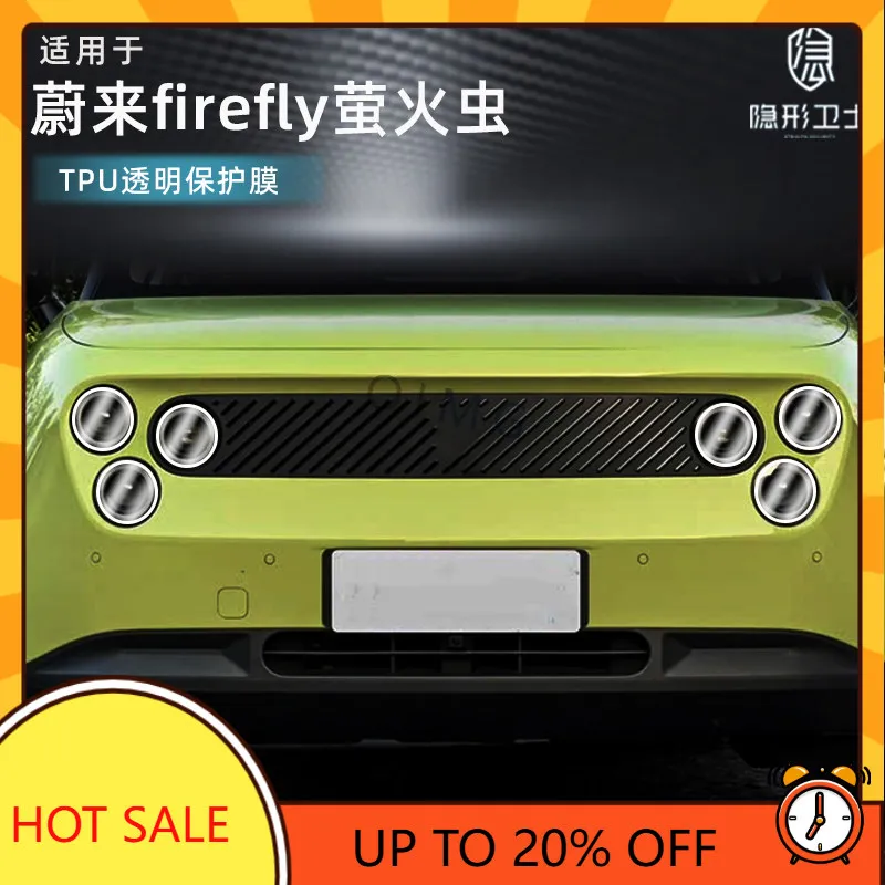OIMG For NIO Firefly Front Headlight Rain Cover Body Pillar Protective Film Exterior Accessories Upgrade Assembly