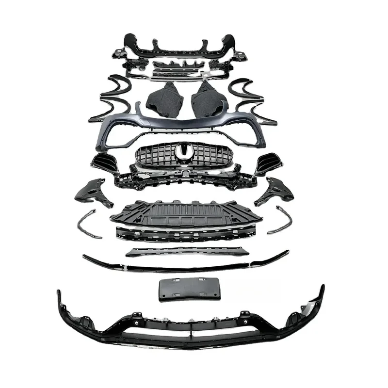

Factory Price Upgrade GLC63 Body Kit Style Front Rear Bumper Kit with Grille Diffuser