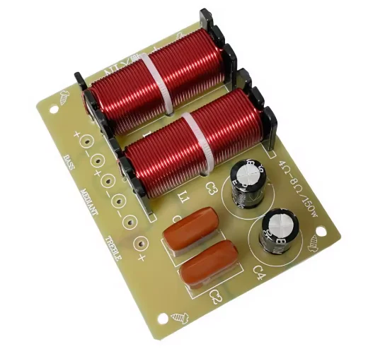 HiFi-level high-low mid-range three-way crossover - DIY home theater audio box modification - 150W high-power crossover board