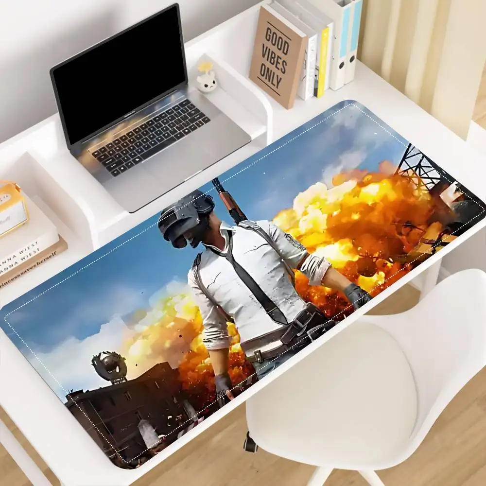 P-U-B-G Mousepad Premium Locking Edge Mouse Mat Speed Mouse Pad Ultrafine Surface Desk Mat