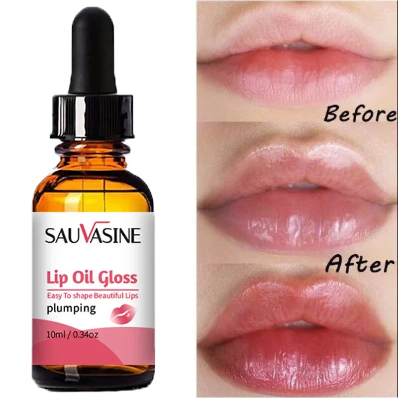 

Instant Volumising Lips Serum Plumper Repairing Reduce Fine Lines Fuller Filler Bigger Pulp Lips Moisturizing Care Essence 10ML