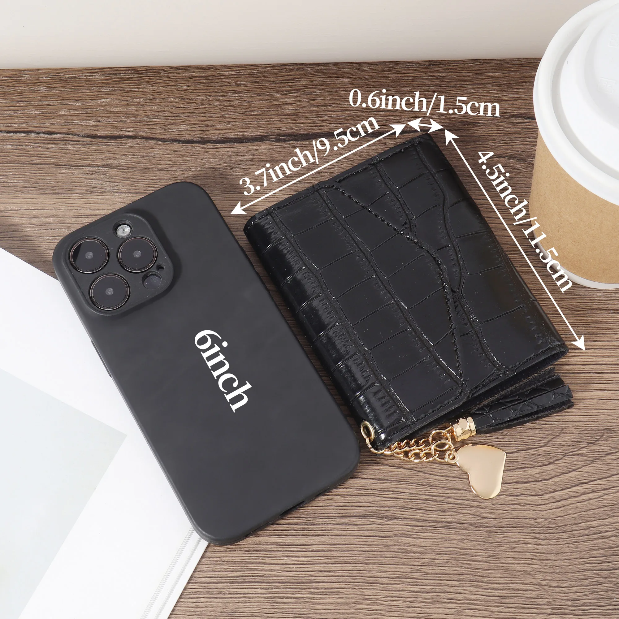 Fashion Metal Heart-Shaped And Tassel Decorated Small Wallet Coin Pocket Small Wallet 30% Off Women's Wallet Mini, Women's Retro