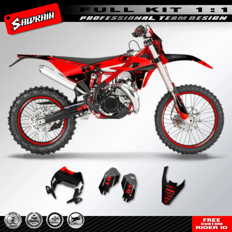 

Sawrain Motorcycle Protection Sticker Background Custom Team Graphics Decals Kit For Beta XTRAINER 2023 2024 2025 250 300 004