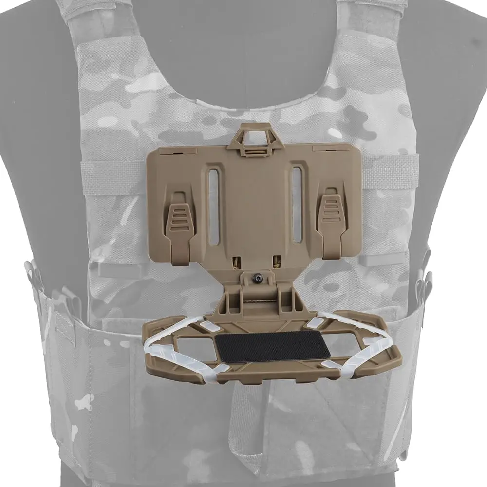 Vest Mobile Phone Rack Tactical Folded Navigation Board Mobile Phone MOLLE Holder Hunting Paintball Chest Bag Map Bag