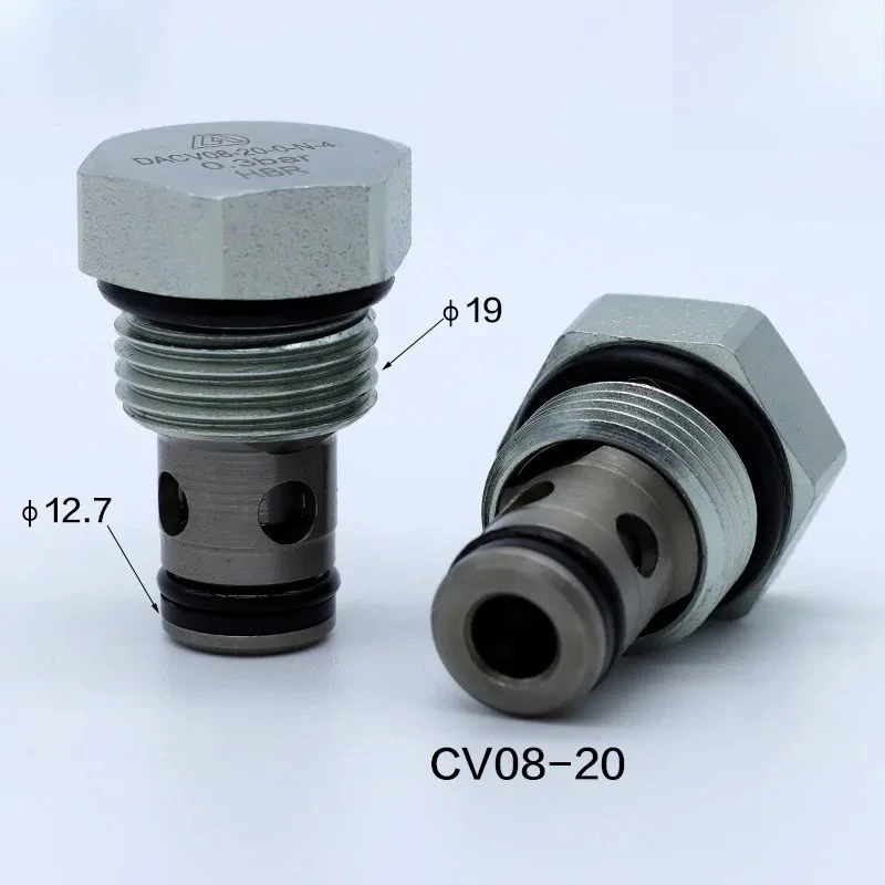 

Check Valve CV08-20 Dunan DACV10-20 CV16-20 Embedded CV2000 Hydraulic Threaded Cartridge Valve