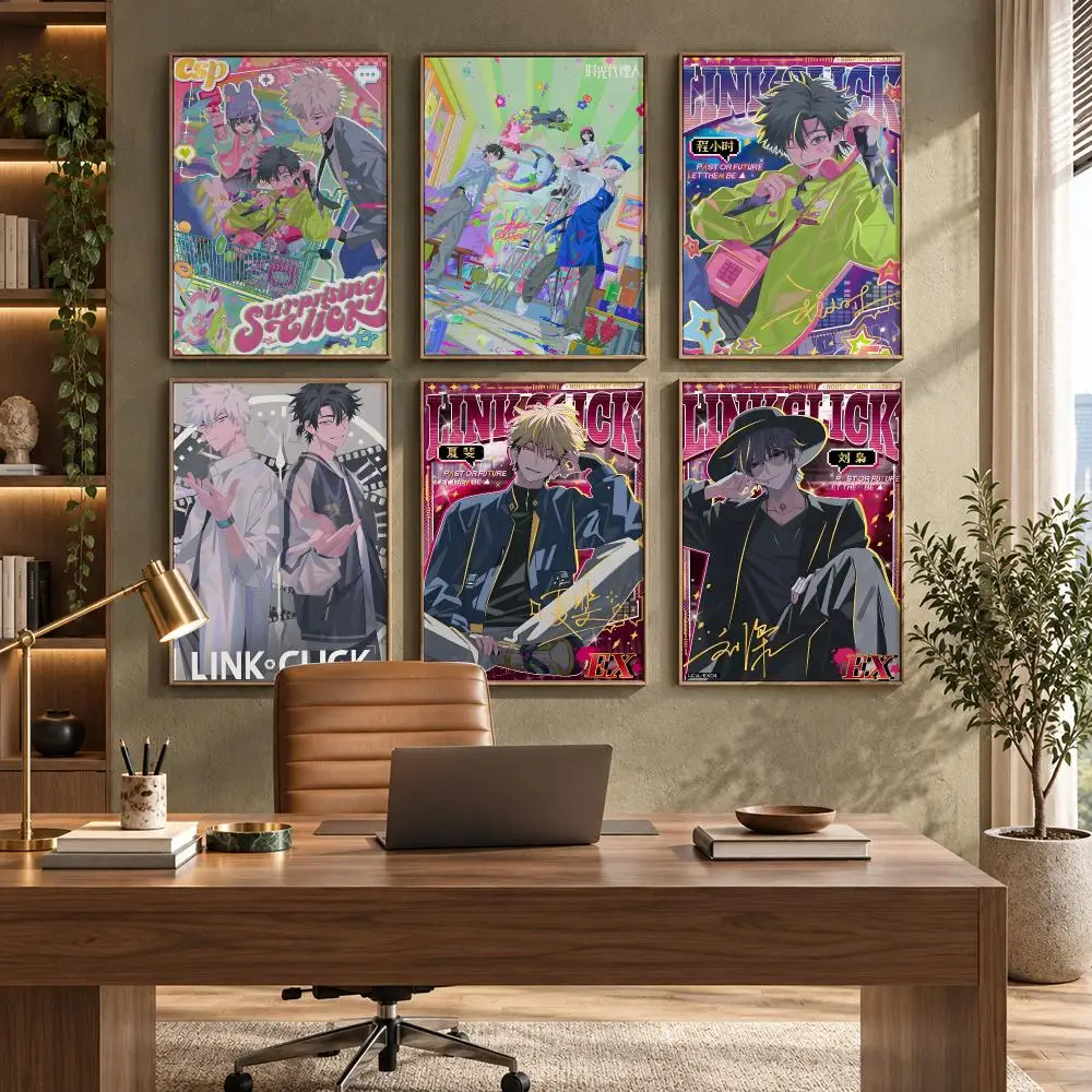Anime L-Link Click Poster High-Quality Waterproof Wall Decal for Study, Living Room & Garage, Great Gift for Fans