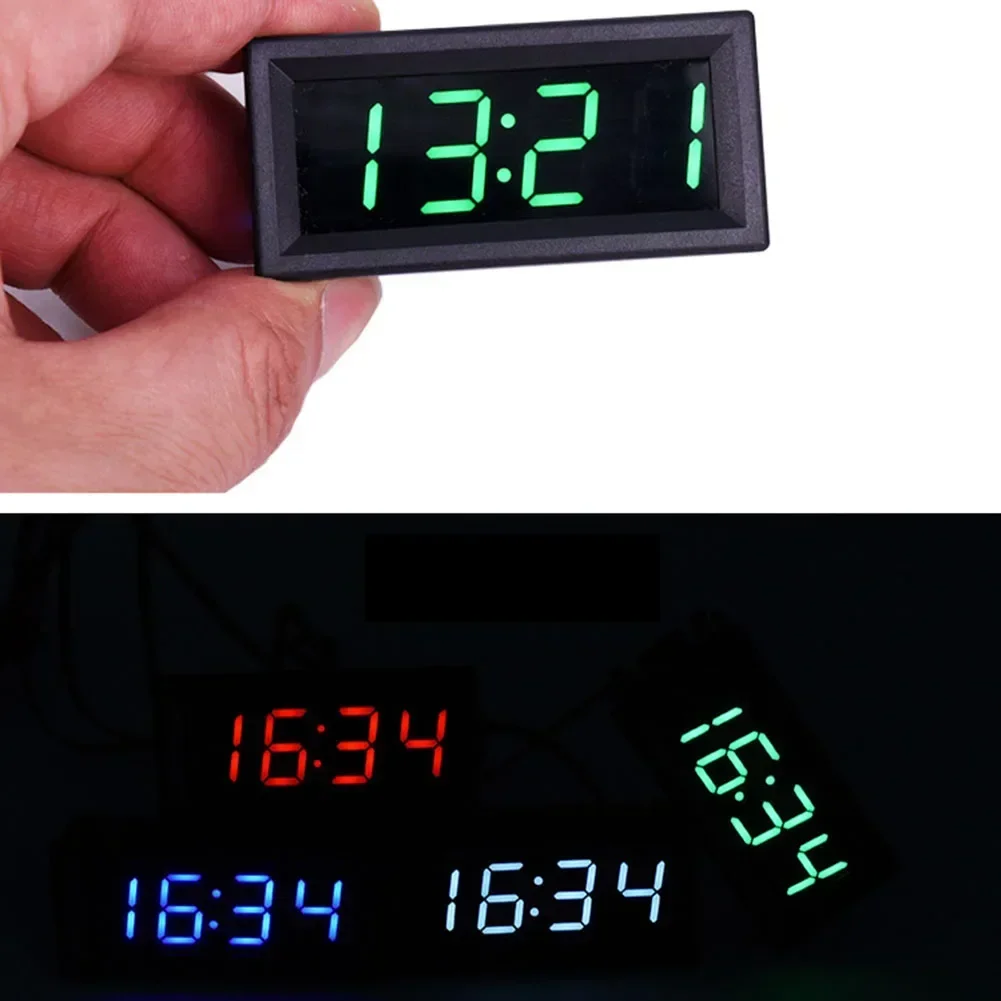 Automotive LED Work Light  High Quality LED DIY Vehicle Electronic Clock KIT  Car Motorcycle Timer LED Digital Display Hot Sale