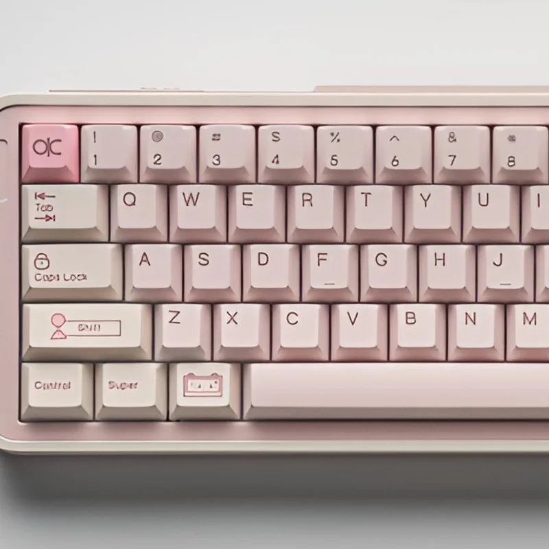 Retro Minimalist Theme Keycaps Set Customized PBT Sublimation Cherry Profile Keyboard Cap for Mechanical Keyboard Accessories