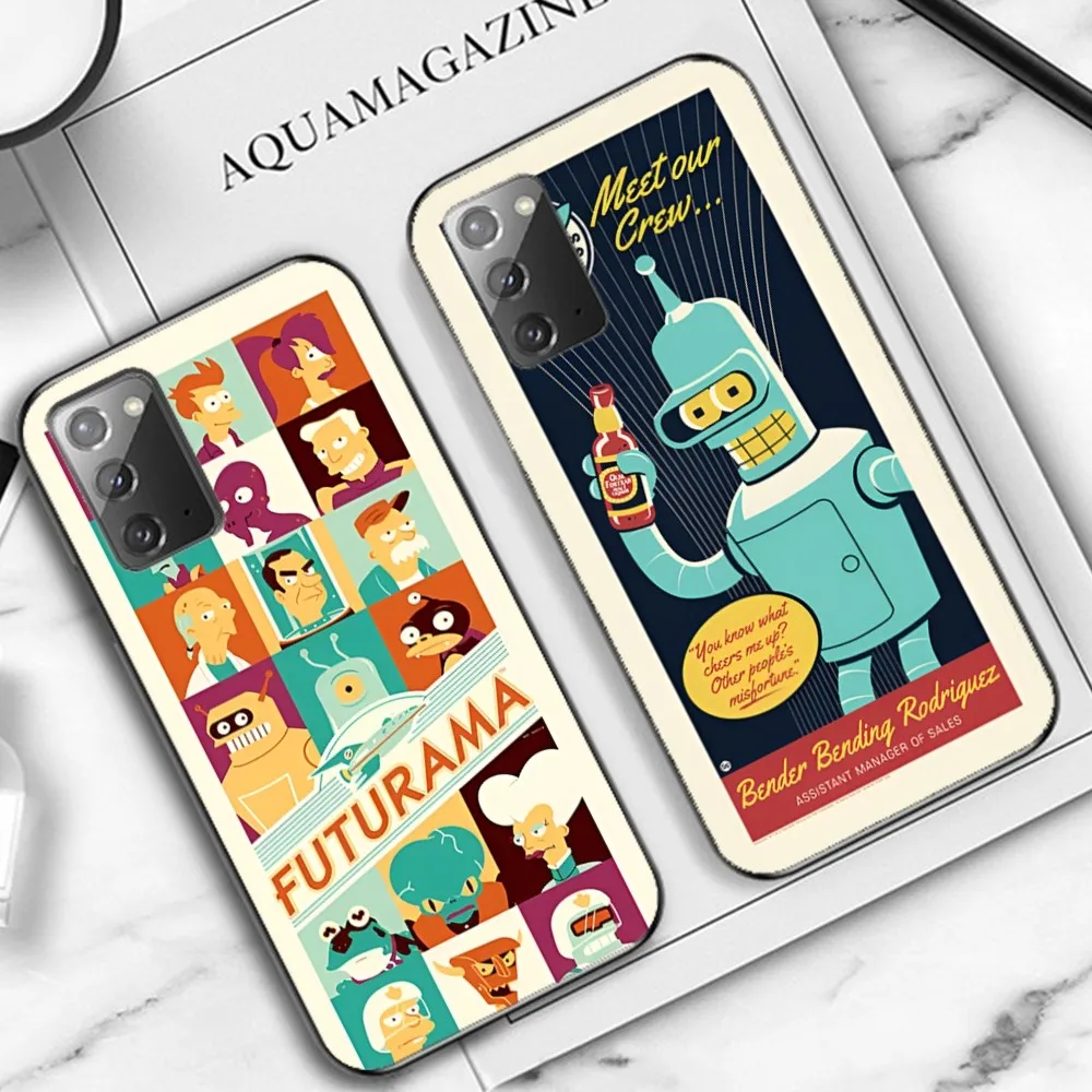 Cartoon F-Futurama Phone Case For Samsung Note 8 9 10 20 pro plus lite M 10 11 20 30 21 31 51 A 21 22 42 02 03