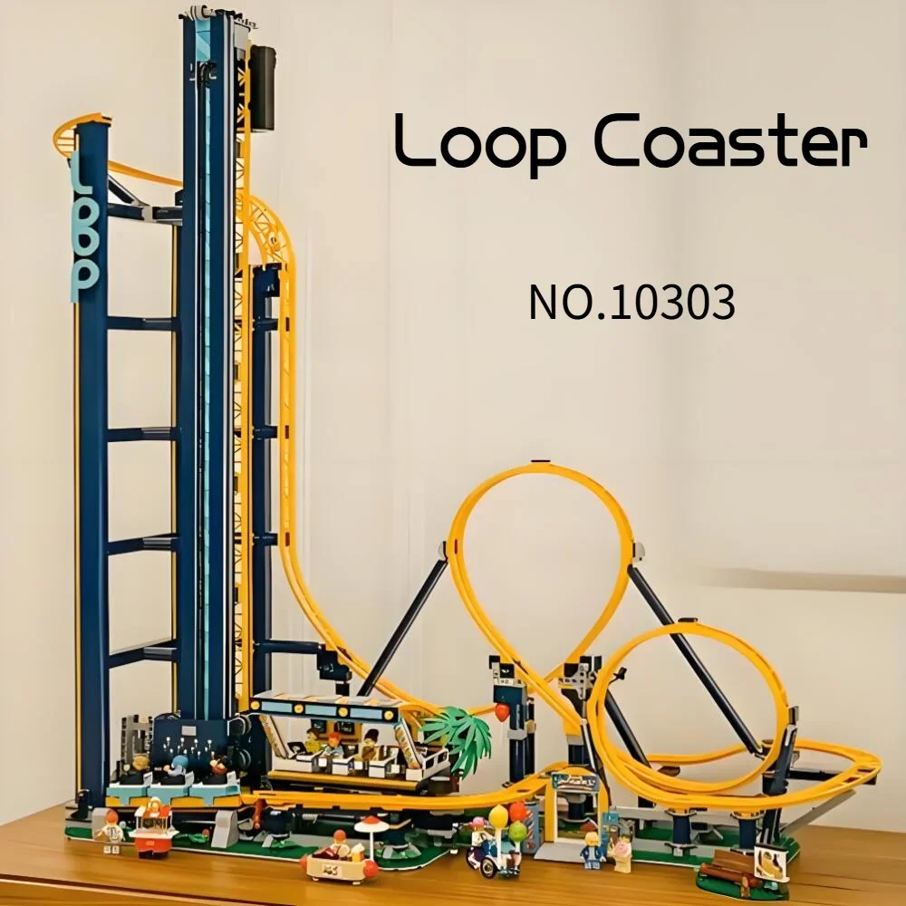 

3756 шт. набор строительных блоков Loop Coaster, американские горки для творческого парка развлечений, развивающая строительная игрушка STEM для детей