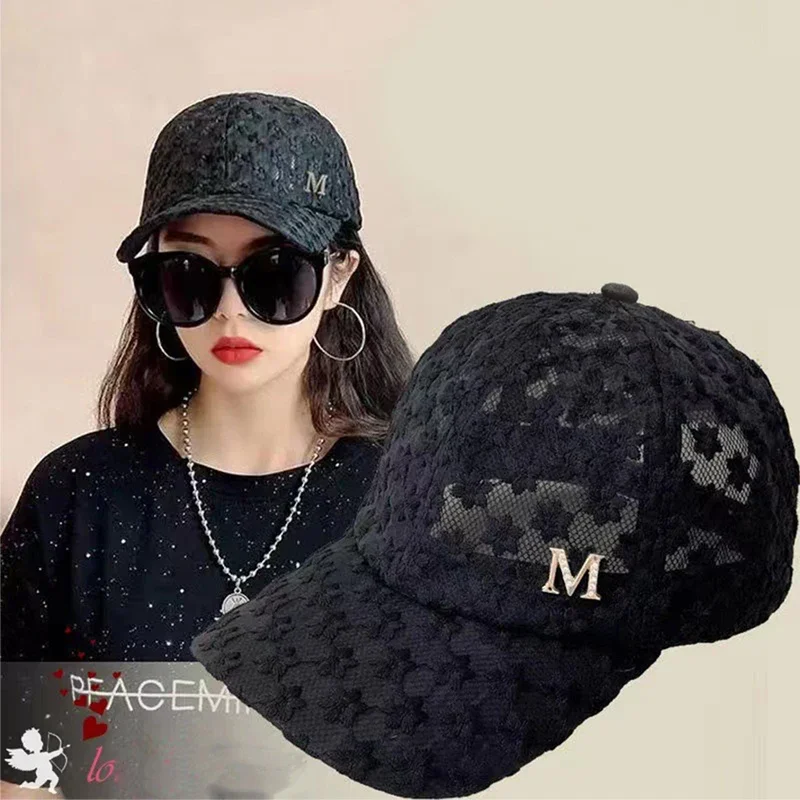 Stylish Lace Baseball Cap - Flower Breathable Snapback Mom Hat For Adults!