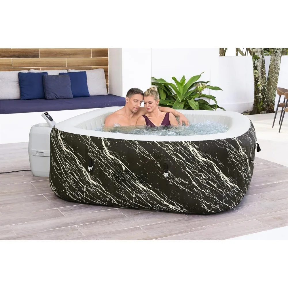 

Inflatable Hot Tub Spa,71"x71"x26",140 AirJet,Features LED Lights and App-Control,Fits Up To 4-6 Persons,Hot Tub