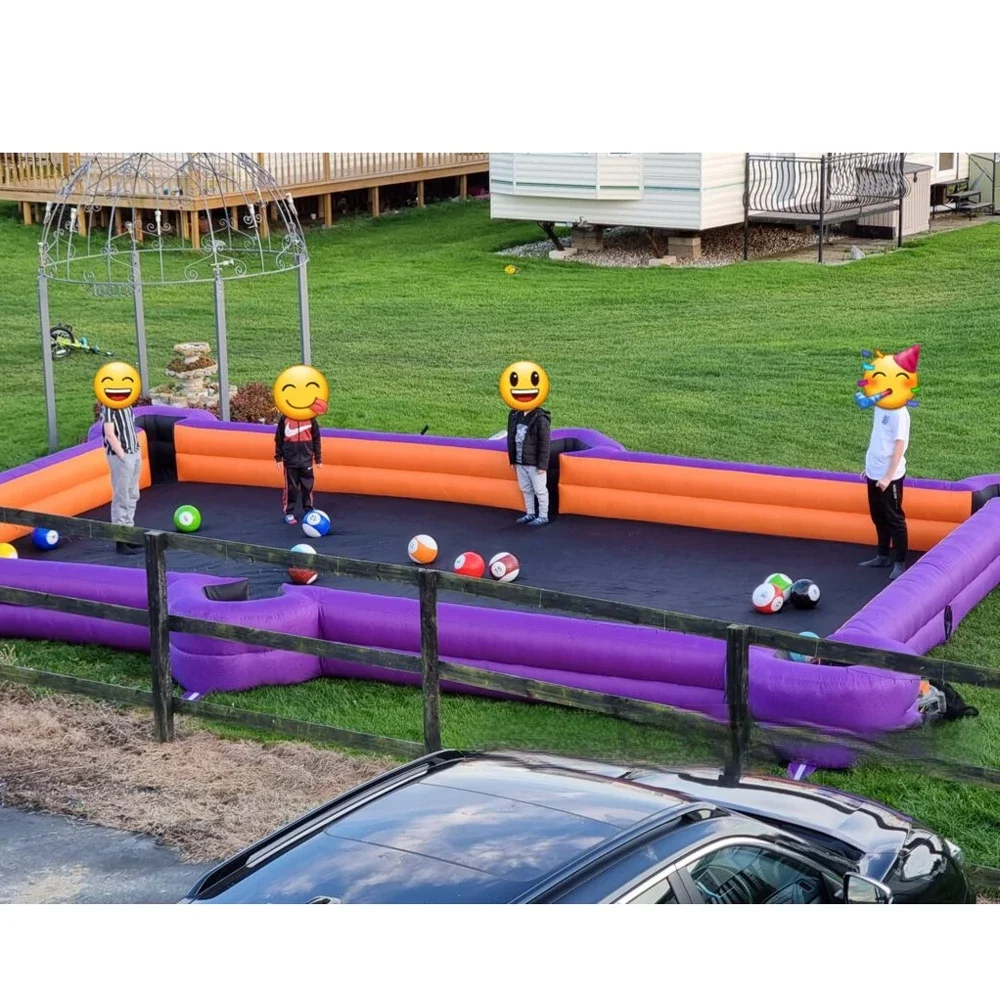 Commercial Inflatable Snookball Table - Giant Outdoor Human Billiards for Unbeatable Event & Carnival Fun