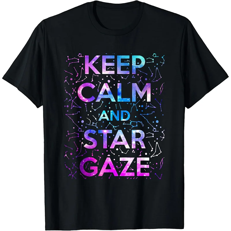 تي شيرت Stargazing Astronomy Lover Constellation Star Gazing WHX 180g